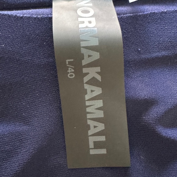 Norma Kamali Navy Norma Kamali Sleeveless Swing Maxi Dress size large NWT - Picture 6 of 7